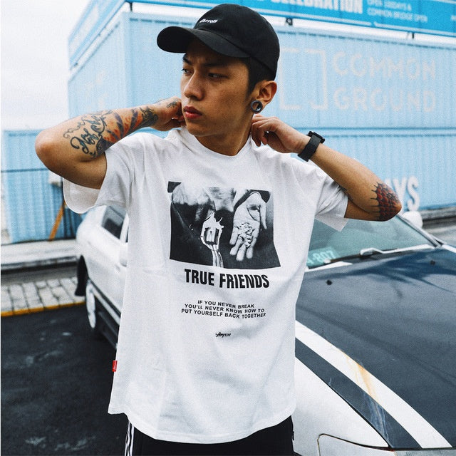Printed Hip Hop Short Sleeve Tees
