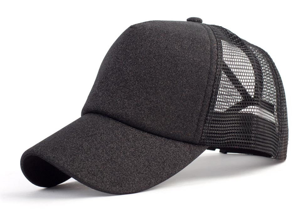 Sequins Ponytail Snapback Hats