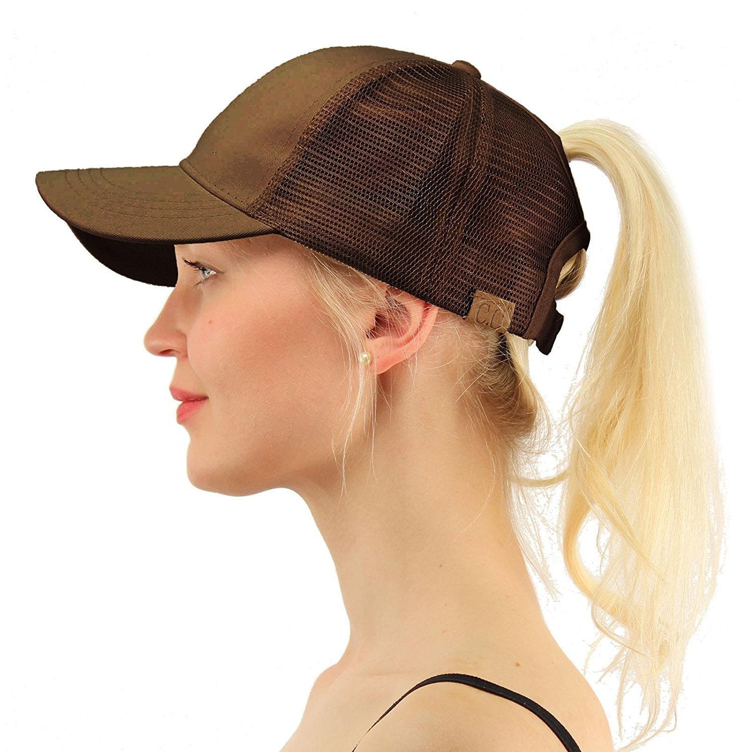 Sequins Ponytail Snapback Hats