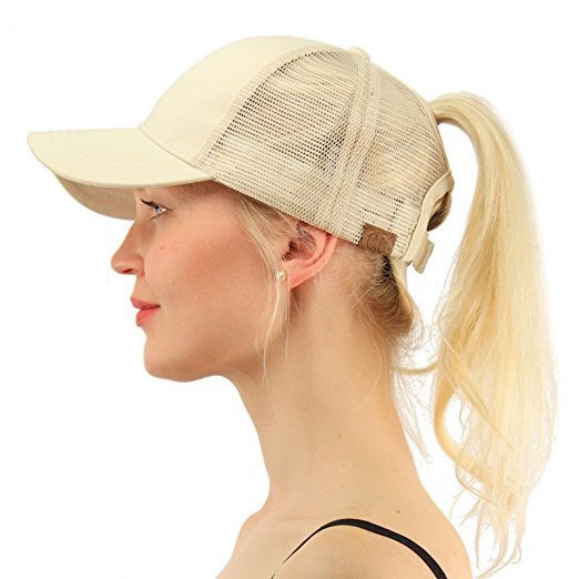 Sequins Ponytail Snapback Hats