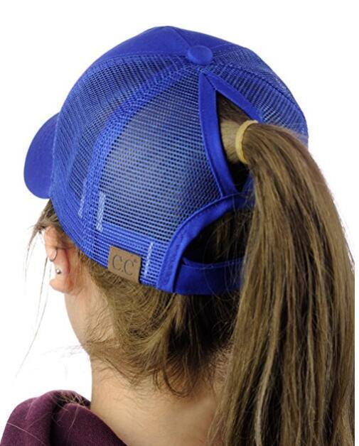 Sequins Ponytail Snapback Hats