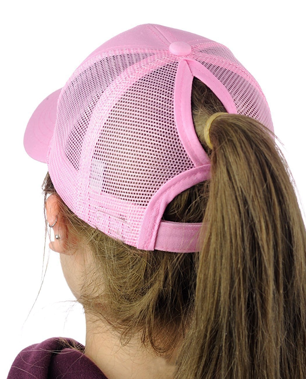Sequins Ponytail Snapback Hats