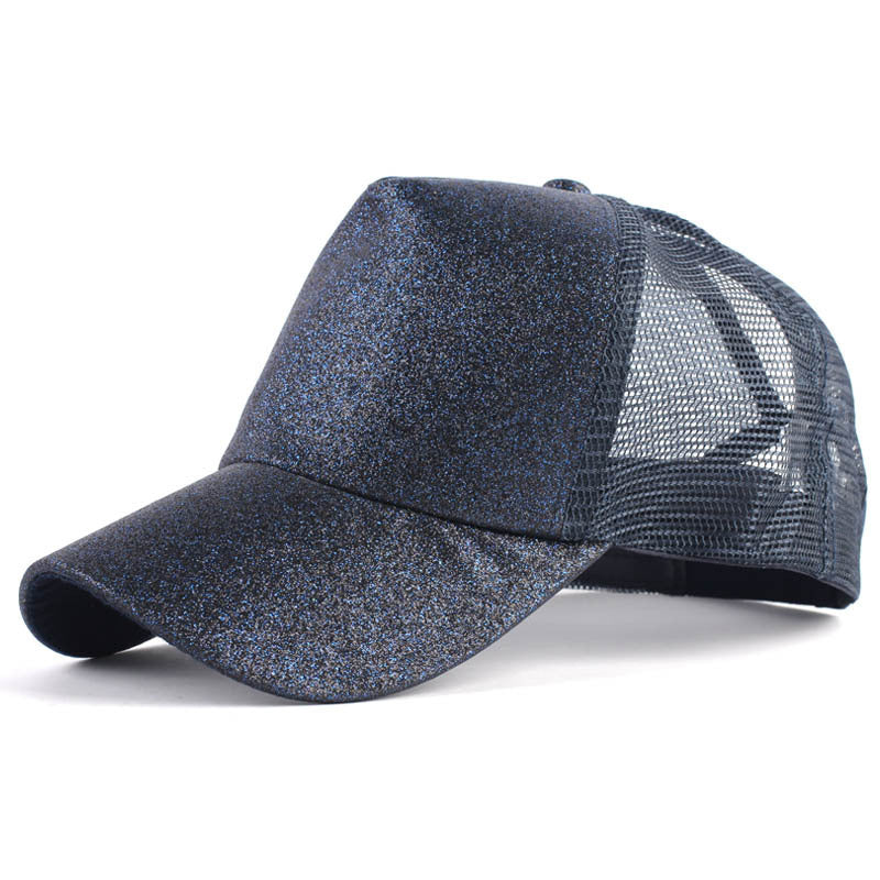 Sequins Ponytail Snapback Hats