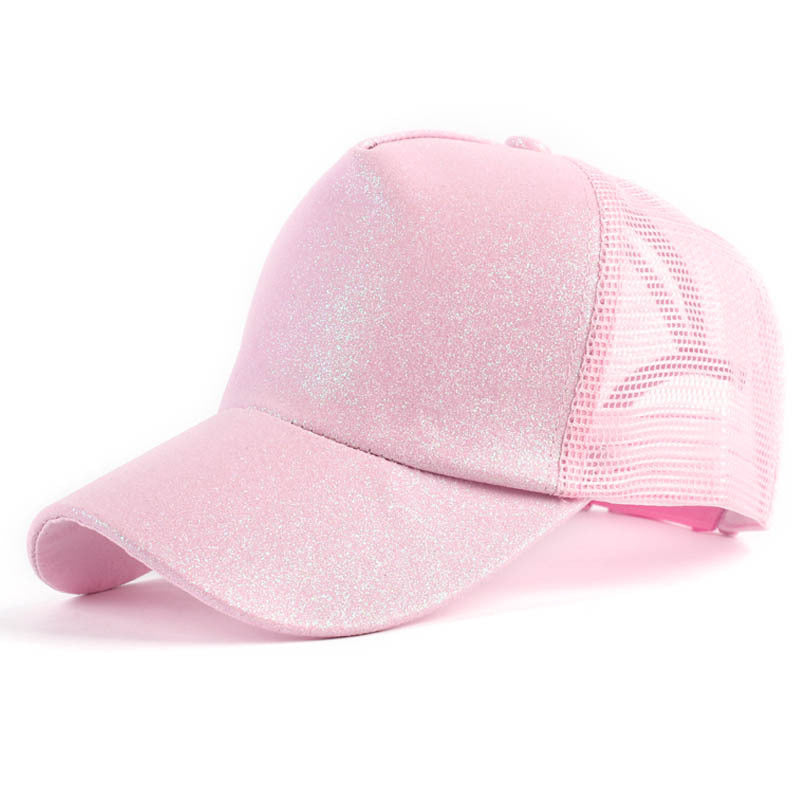 Sequins Ponytail Snapback Hats