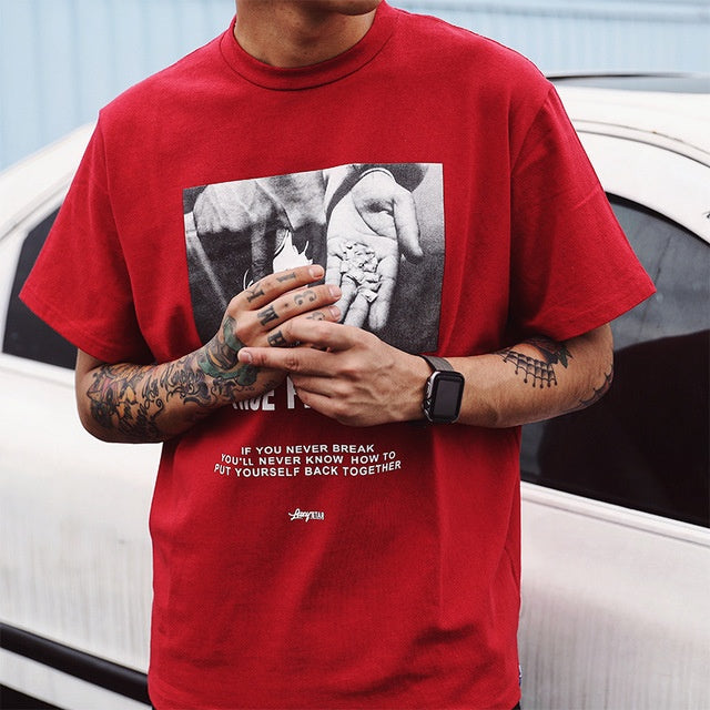 Printed Hip Hop Short Sleeve Tees